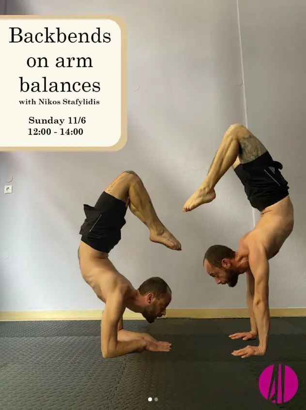 Backbends on arm balances